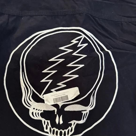 Grateful Dead Dark Blue Men's Jacket with Iconic Emblem